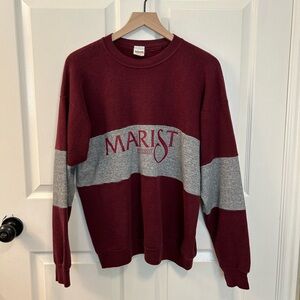 Marist College Maroon & Gray Sweater